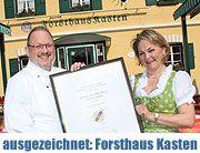 Forsthaus Kasten - Gasthaus mit Biergarten. Frisch prämiert mit der goldenen Auszeichnung für die bayerische Küche feiert man das mit einem Frühlingsfest am 24. + 25.04.(Foto. Martin Schmitz)